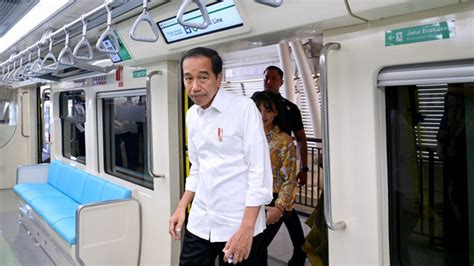 Jokowi Harap Kehadiran LRT Jabodebek Tekan Kemacetan