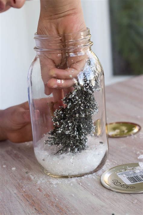 Mason Jar Snow Globes Finding Silver Pennies Christmas Jars