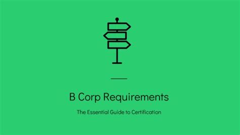 B Corp Requirements The Essential Guide To Certification