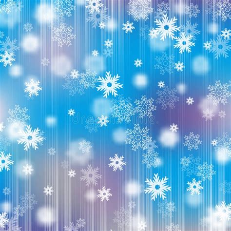 Winter Abstract Background With Snowflakes Poster Banner For Winter Holidays Stock Vector