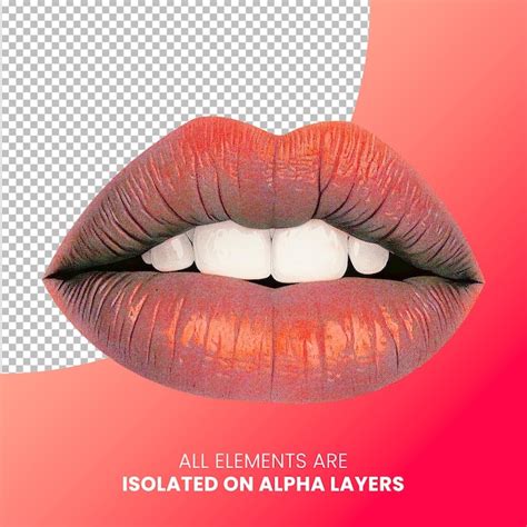 Premium Psd Psd Image Isolated From Background Of A Woman S Lips With