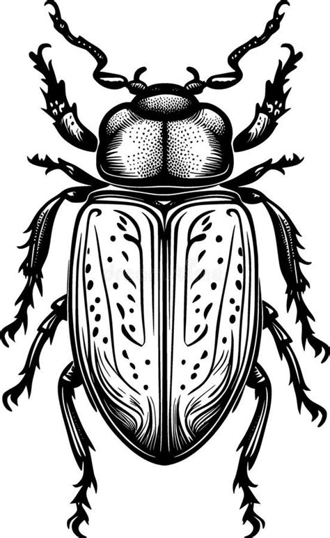 Beetle Clipart Black And White