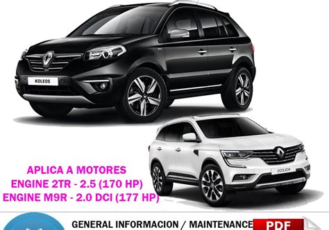 Manuales De Mecanica Manual De Taller Renault Koleos 2008 2013 Ingles