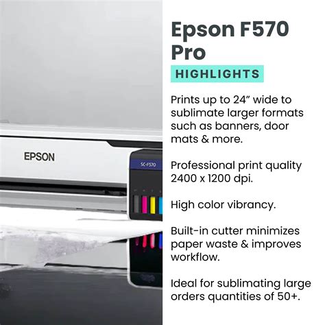 Epson® F570 Pro Sublimation Kit Makerflo Crafts