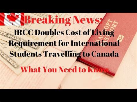 PROOF OF FUND FOR CANADA STUDY PERMIT INCREASED BY MORE THAN 100