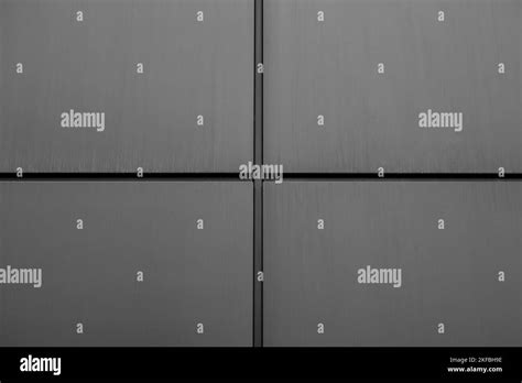 Fragment Of A Gray Wall With A Horizontal And Vertical Line In The