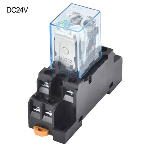 LY2NJ DIN Rail Small Electromagnetic Relay Coil Power Relay DC12V DC24V