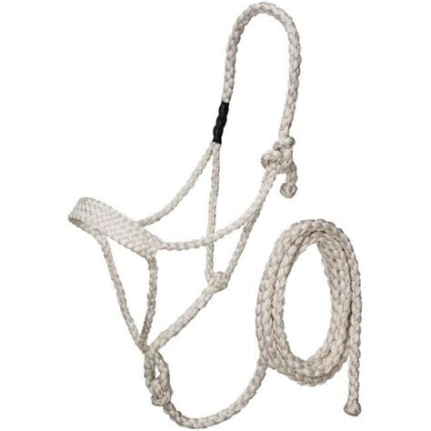 Tough 1 Mule Tape Halter With 10ft Lead White Horse Halters Horse