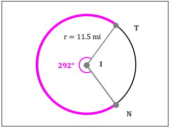 Finding Arc Length From Subtended Angle Practice Geometry Practice