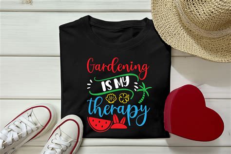 Gardening Is My Therapy SVG Design Graphic By Merchtrends SVG