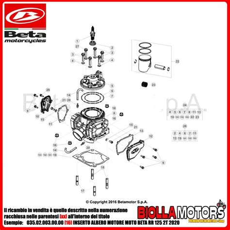 Guarnizione Base Cilindro Mm Moto Beta Rr