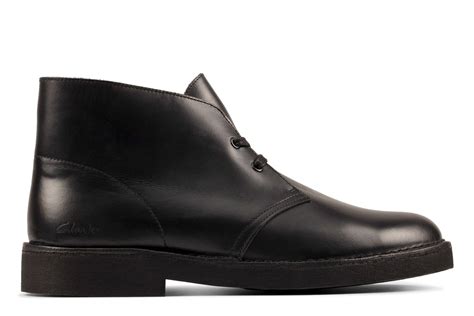 Купить Мужские дезерты Clarks, цвет черный, Модель: Desert Boot 2, арт ...