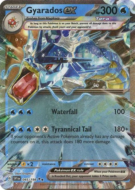 Pokemon Scarlet Violet Base Set Single Card Double Rare Gyarados Ex 45