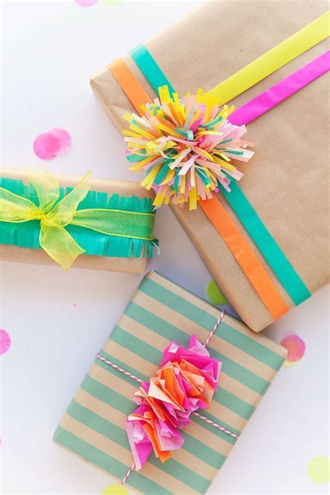 3 Fun Ways To Wrap With Tissue Paper Tell Love And Party T Wrapping Creative Diy Ts