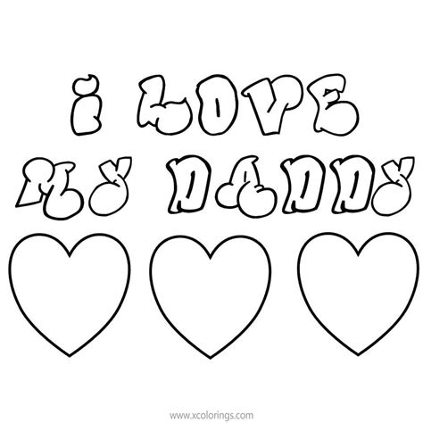 Valentines Heart Coloring Pages For Daddy