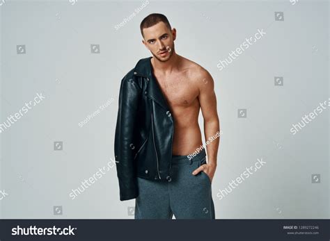 Sexy Man Naked Torso Pumped Press Stock Photo 1289272246 Shutterstock