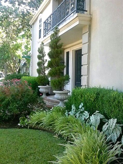 This Elegant Entryway Has Loads Of Curb Appeal Swirled Junipers