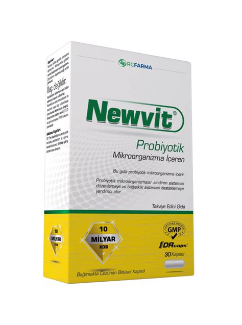 Newvit Probiyotik 30 DRCaps Kapsül RC Farma İlaç Kimya San ve Tic