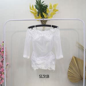 Jual SEXY LINGERIE BAJU TIDUR LACE SABRINA SEKSI WANITA BROKAT PUTIH SL51B B Putih Kota