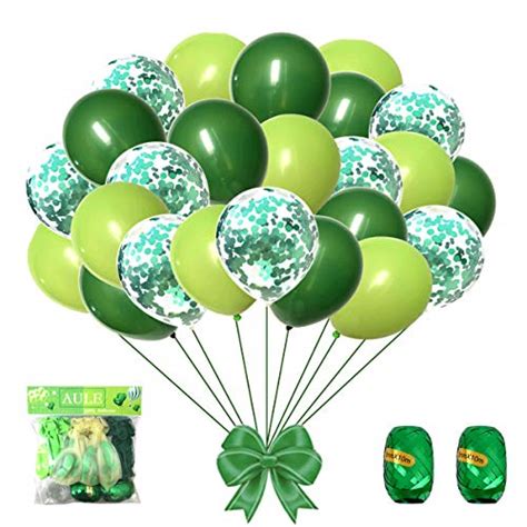 Dark Green Light Green Balloons Confetti Balloons Pcs Inch