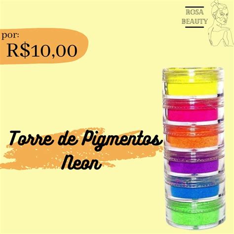 Torre De Pigmentos Neon Shopee Brasil