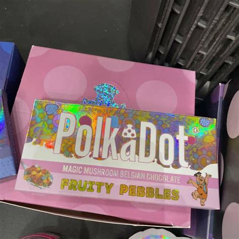 Polkadot Fruity Pebbles Magic Mushroom Belgian Chocolate