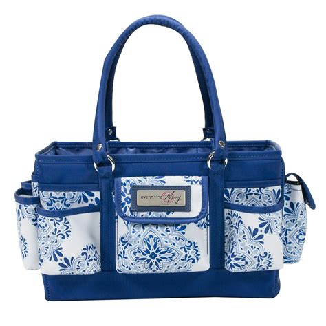 Everything Mary Blue Deluxe Store And Tote Storage Craft Bag