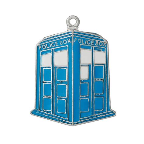 25 Tardis Police Box Charm Blue White 2 Sided Charms Sale Bulk Etsy