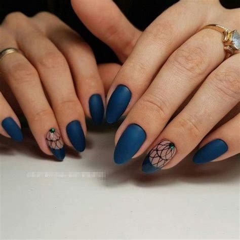 Best Lovely Midnight Blue Nail Inspirational Idea You Should Try