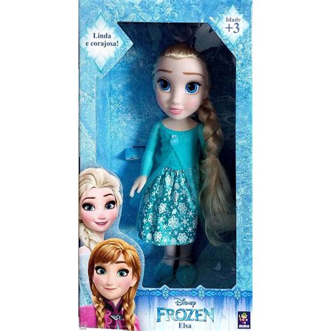 Boneca Princesa Cm Elsa Real Frozen Disney Mimo Submarino