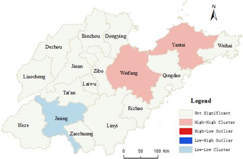 Spatial Distribution Of Hot And Cold Spots Of Urbanrural Integrated