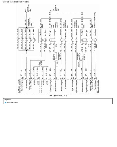 Freightliner Truck 108SD 114SD Wiring Diagrams