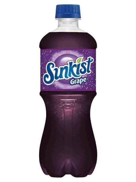 Fresh 20oz Sunkist Grape Soda Soda Emporium