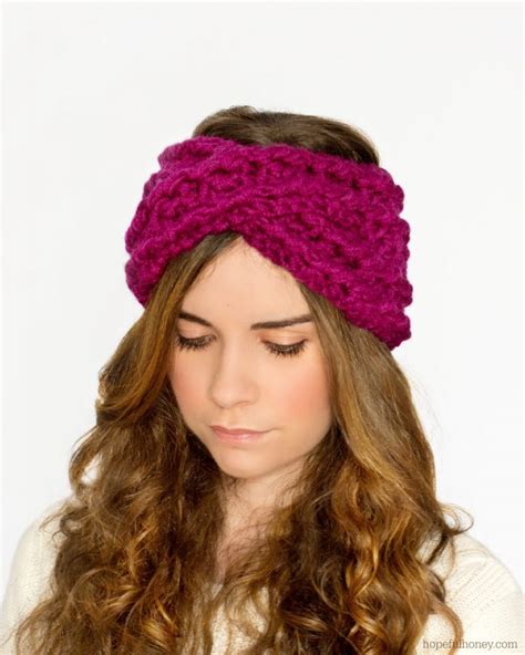 Chunky Criss Cross Headband Crochet Pattern Hopeful Honey