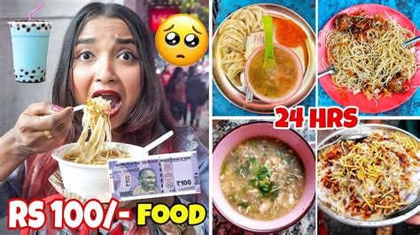 Living On Rs Food For Hours Challenge Kolkata Street Food