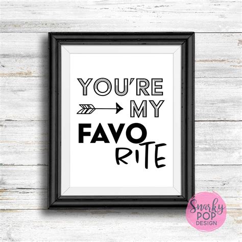 You're My Favorite Printable Art Wall Art Print Instant - Etsy