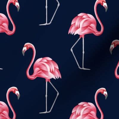 Vintage flamingo Fabric | Spoonflower