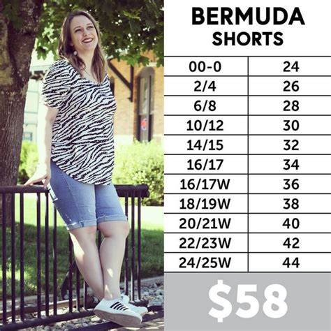 Lularoe Denim Size Chart