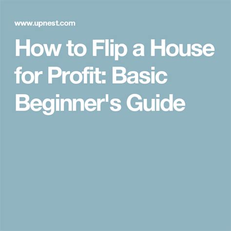 The Beginner S Guide To Flipping Houses For Profit Artofit