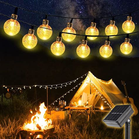 Salcar Solar Led Lichterkette F R Camping Vorzelt Au En M Leds