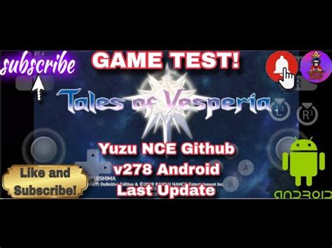 Tales Of Vesperia Definitive Edition Yuzu NCE Github V278 Android Last