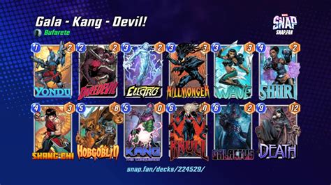 Gala Kang Devil By Bufarete Marvel Snap Decks Snapfan