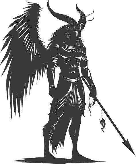 Ai Generated Silhouette Spinx The Egypt Mythical Creature Black Color