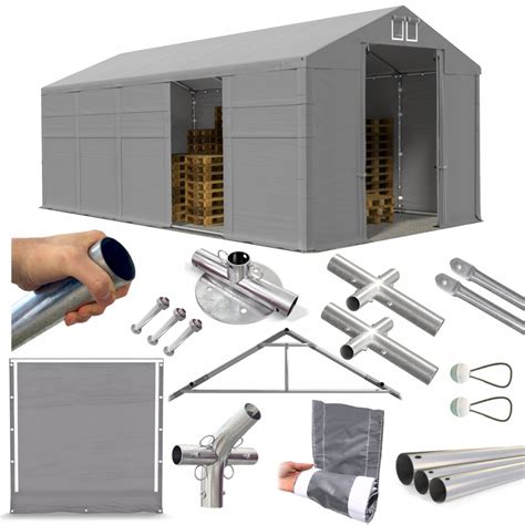 Namiot Przemysłowy 8x10m 4m Magazynowy DAS 560 W Namiot Zimowy