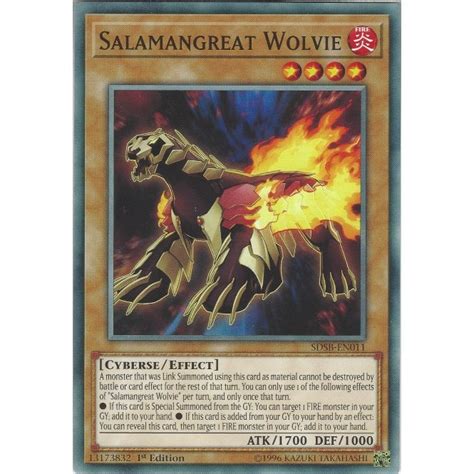 Yu Gi Oh Trading Card Game Salamangreat Wolvie Sdsb En011 Common