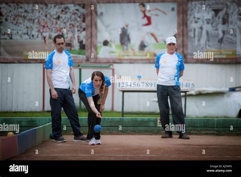 The oldest Russian tournament Sozidanie of Bocce raffa Stock Photo - Alamy
