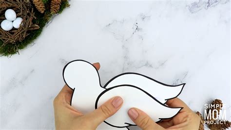 Free Printable Cut and Paste Dove Craft for Kids with Dove Template ...