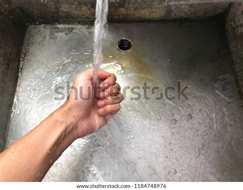 Hand Washing Water Stock Photo 1184748976 | Shutterstock