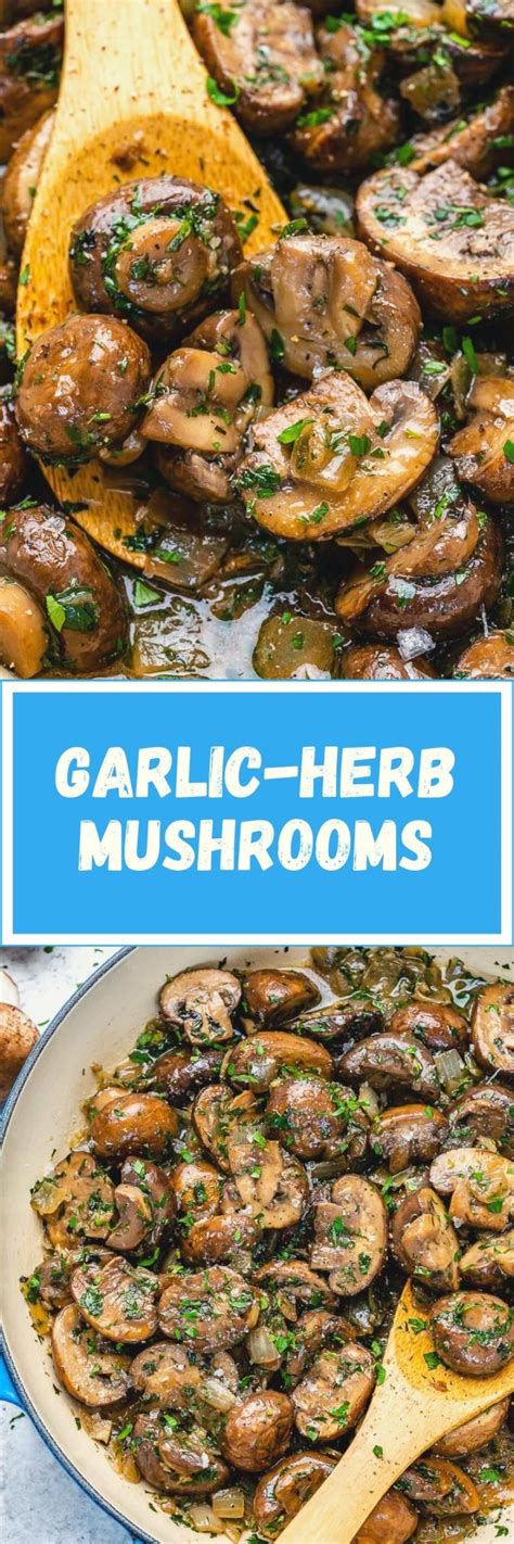 Garlic Herb Sauteed Mushrooms Clean Food Crush