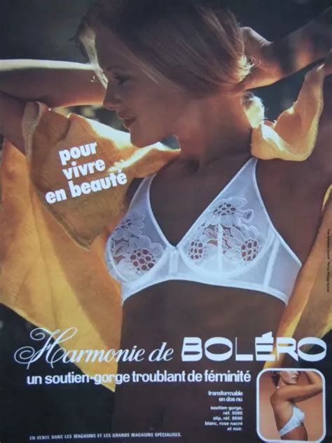 PUBLICITÉ DE PRESSE 1975 Soutien Gorge Harmonie De Boléro EUR 3 00